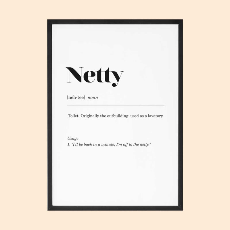 Netty Geordie Definition Print