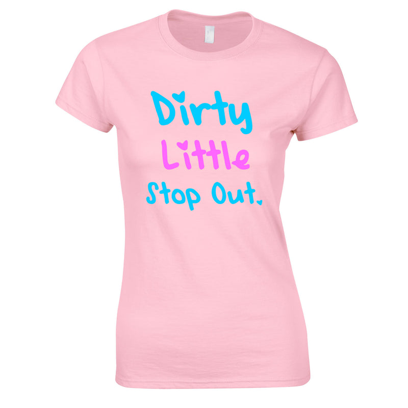Dirty Little Stop Out Top In Pink