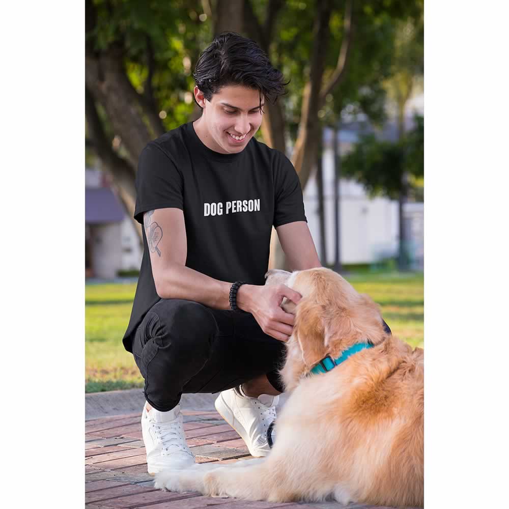 DOG PERSON T-shirts【Black】L Dog Person T Shirt - Gifted Shirts