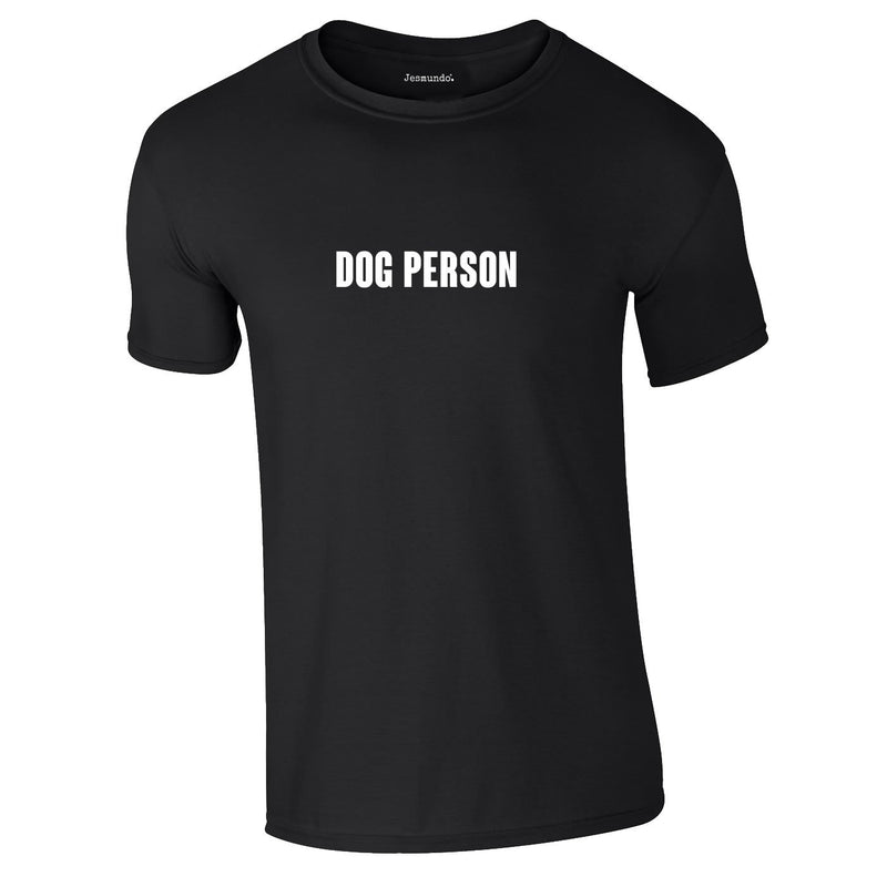 Dog Person Tee In Black