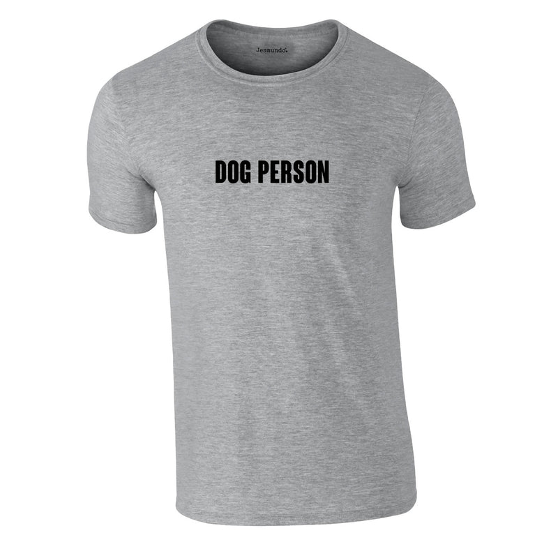 Dog Person Tee In Grey