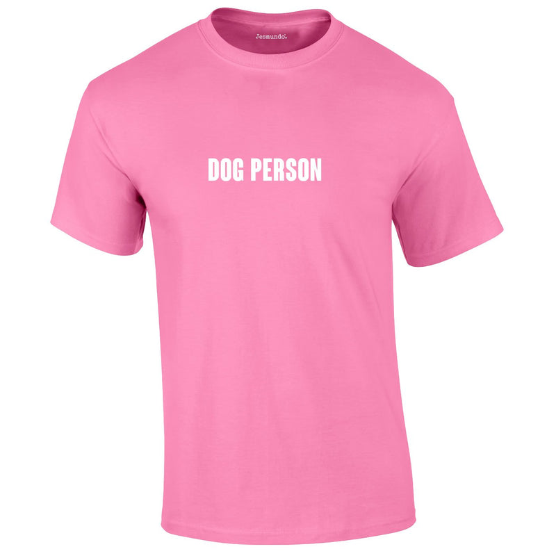 Dog Person Tee In Pink
