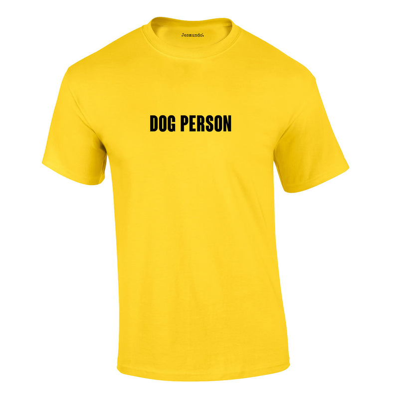 Dog Person Tee In Yellow