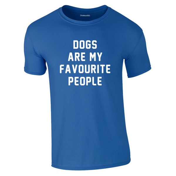 Dogs Are My Favourite People Tee In Royal