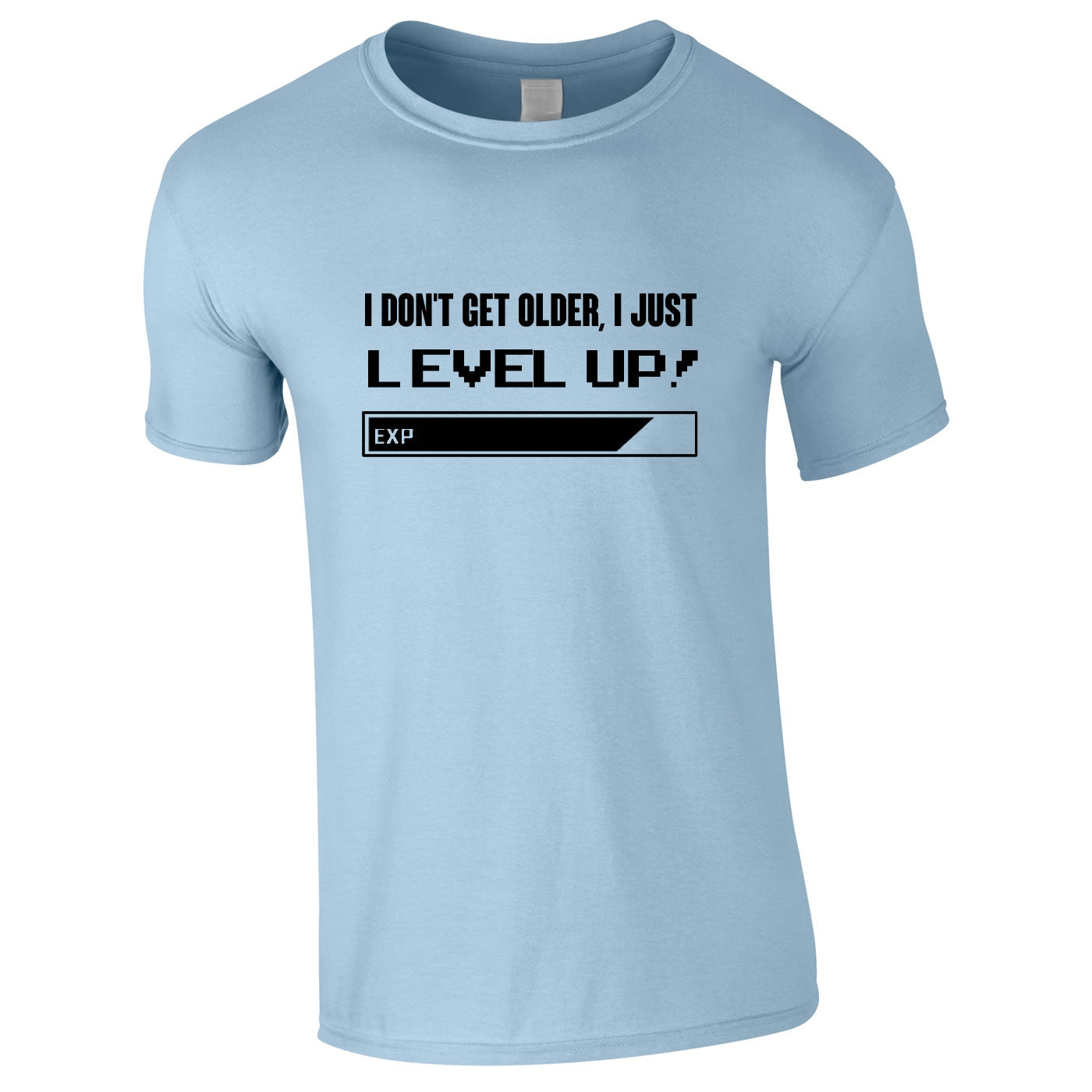 I Don't Get Older I Just Level Up Tee In Sky