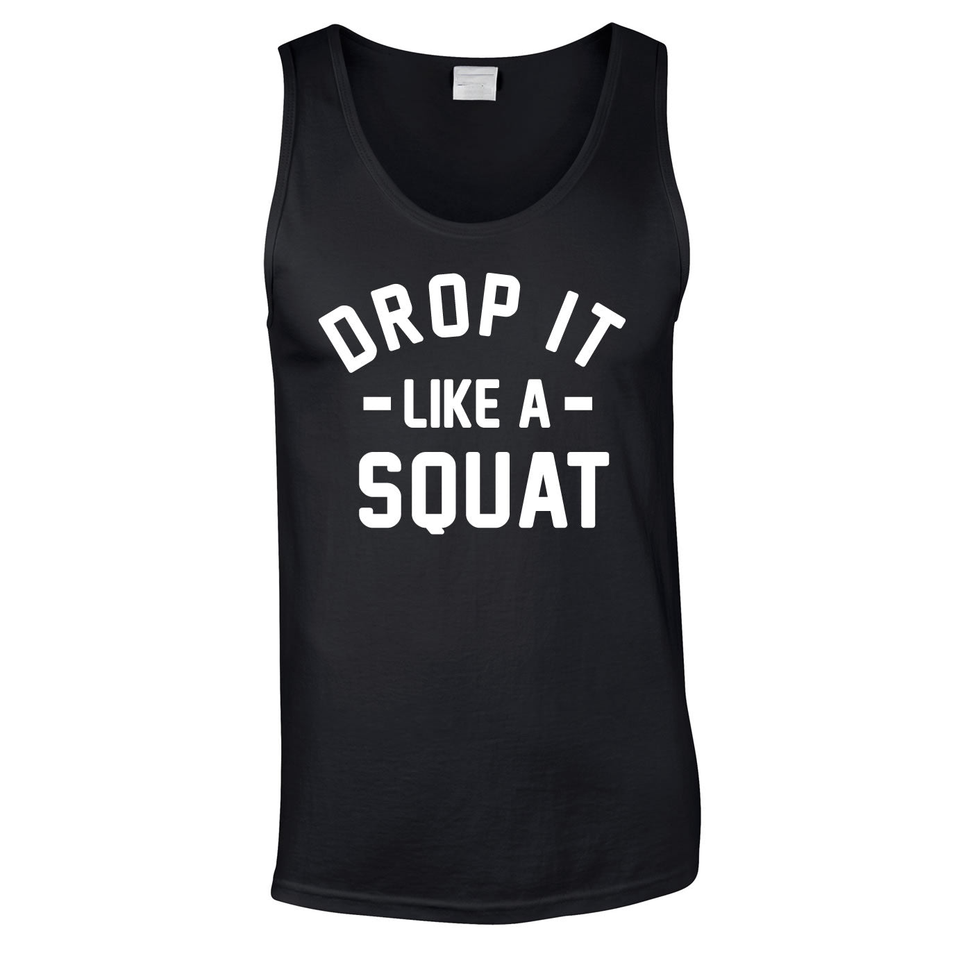 Drop It Like A Squat Vest Top In Black