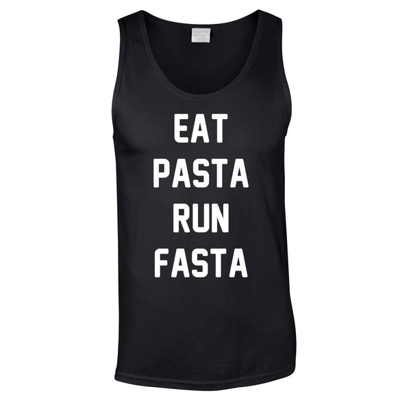 Eat Pasta Run Fasta Vest In Black