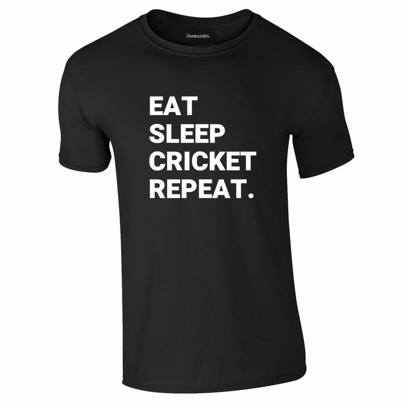 Eat Sleep Cricket Repeat T-Shirt