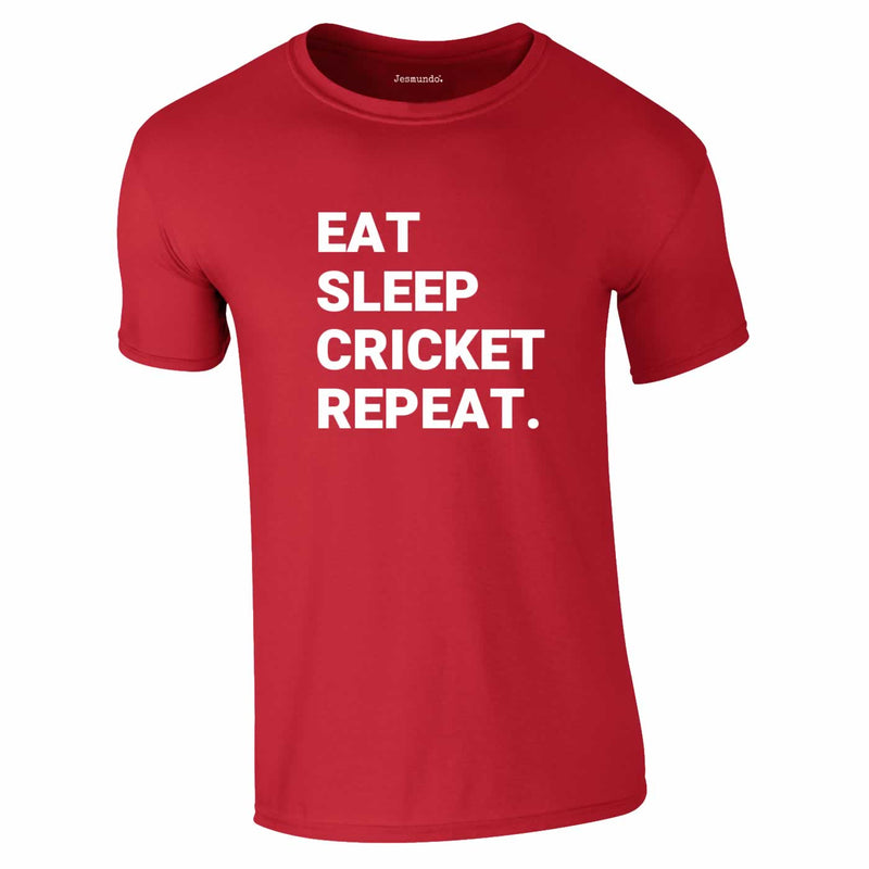 Eat Sleep Cricket Repeat T-Shirt