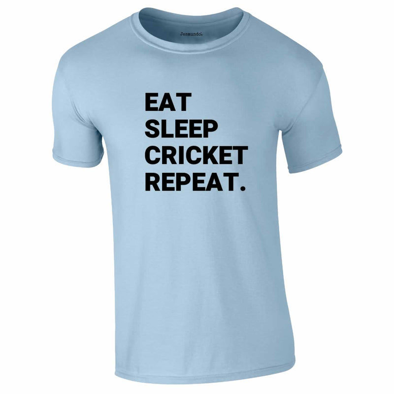 Eat Sleep Cricket Repeat T-Shirt