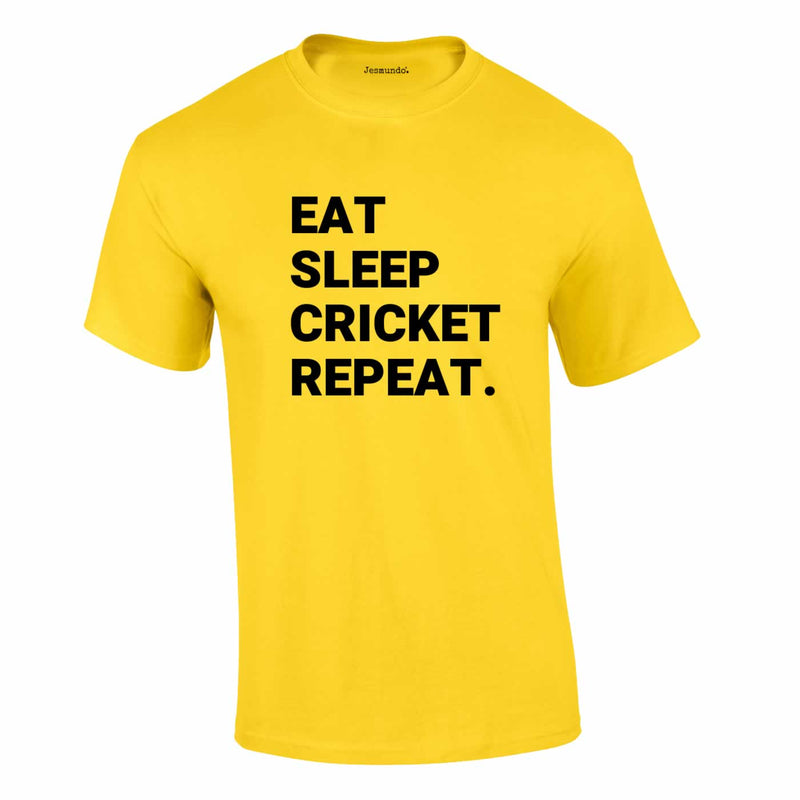 Eat Sleep Cricket Repeat T-Shirt