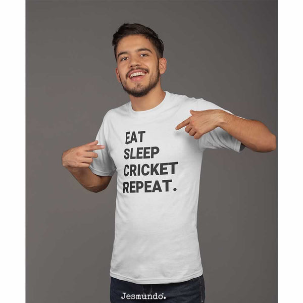 Eat Sleep Cricket Repeat T-Shirt