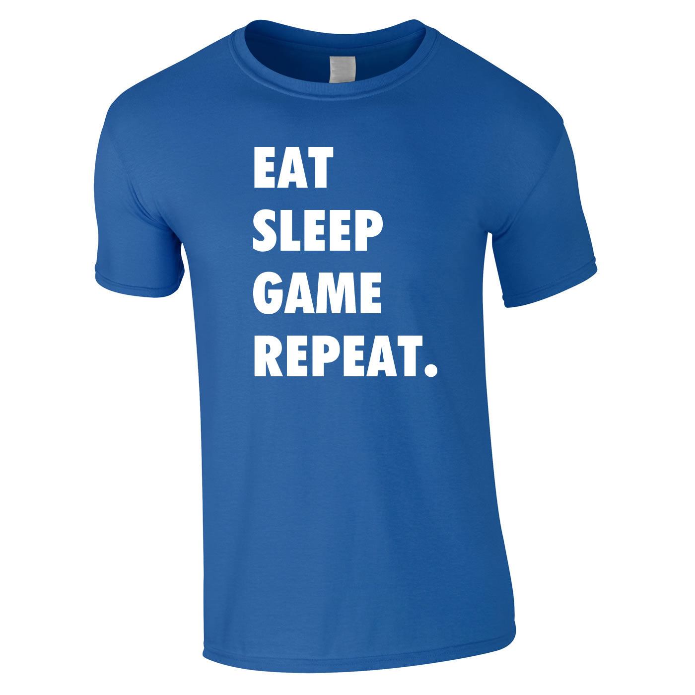 Eat Sleep Game Repeat Tee In Royal