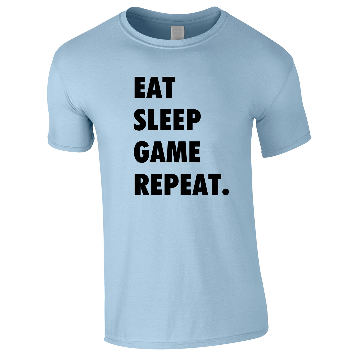 Eat Sleep Game Repeat Tee In Sky