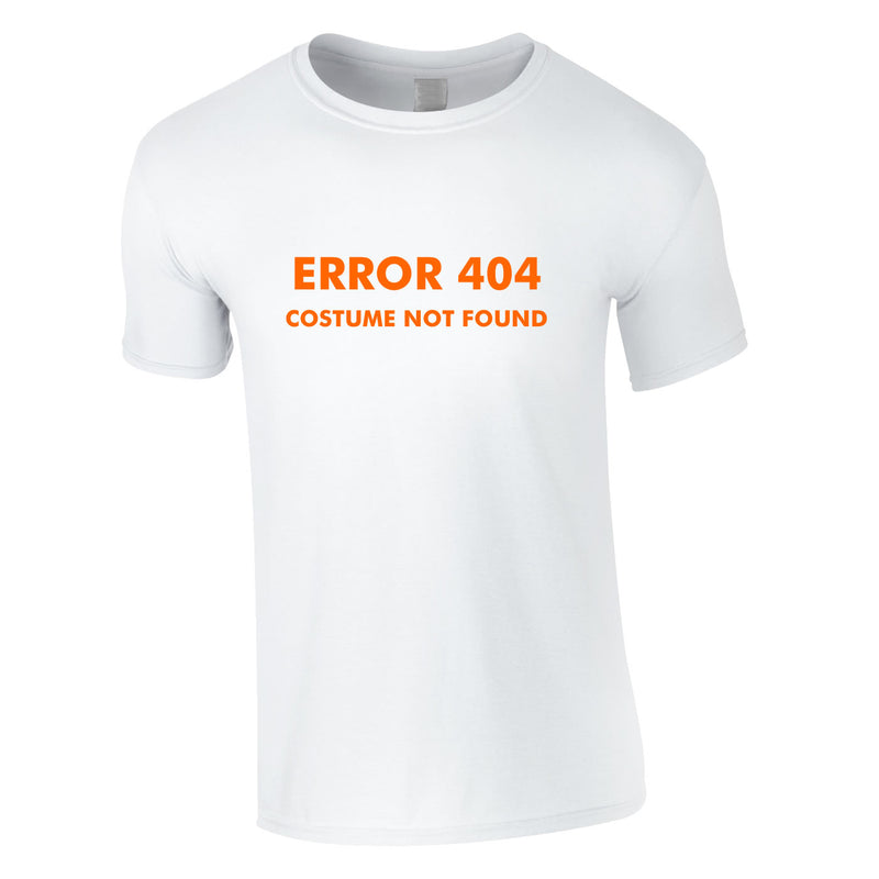 Error 404 Costume Not Found Tee In White