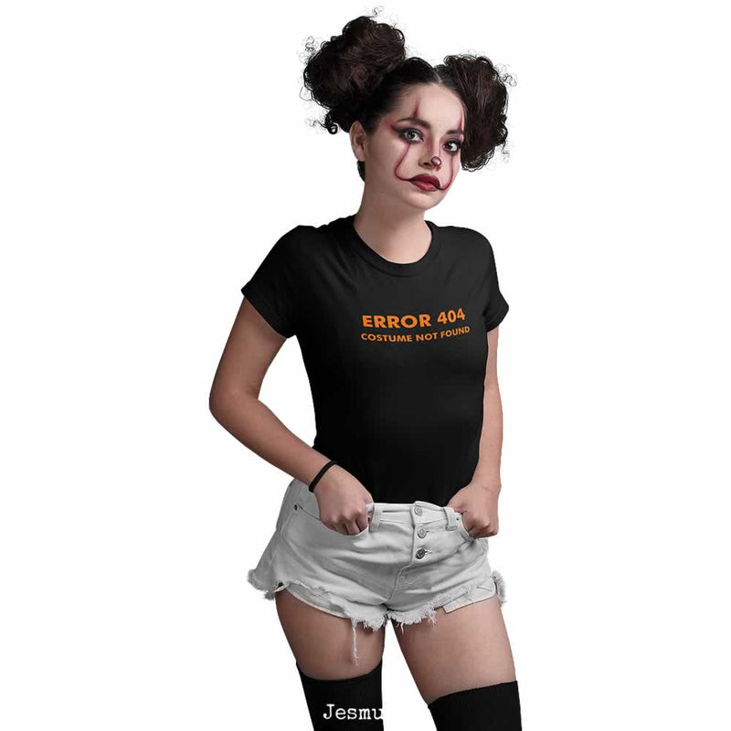 Women's Error 404 Costume Not Found T-Shirt