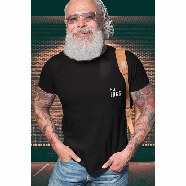 Est 1963 60th Birthday T-Shirt For Men