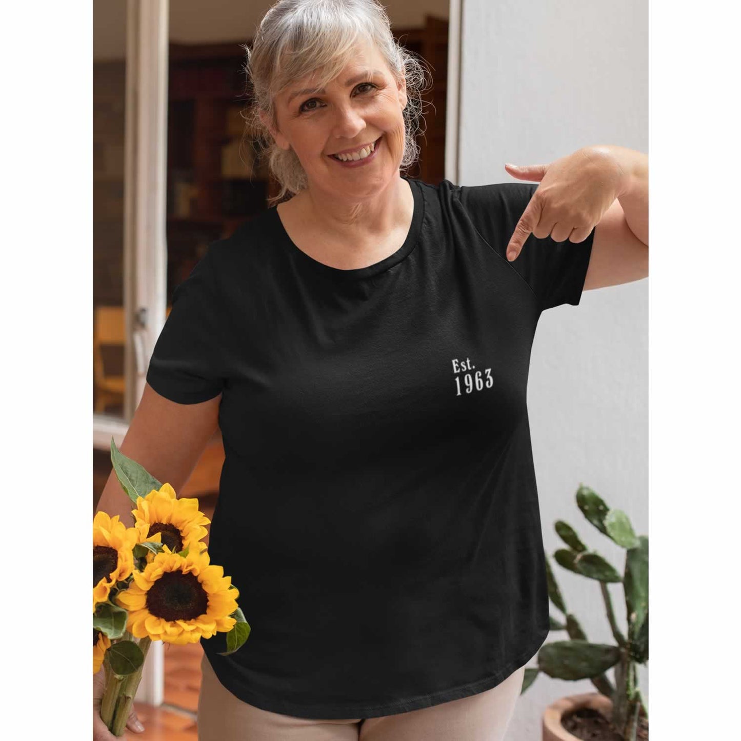 Est 1963 60th Birthday T-Shirt For Women