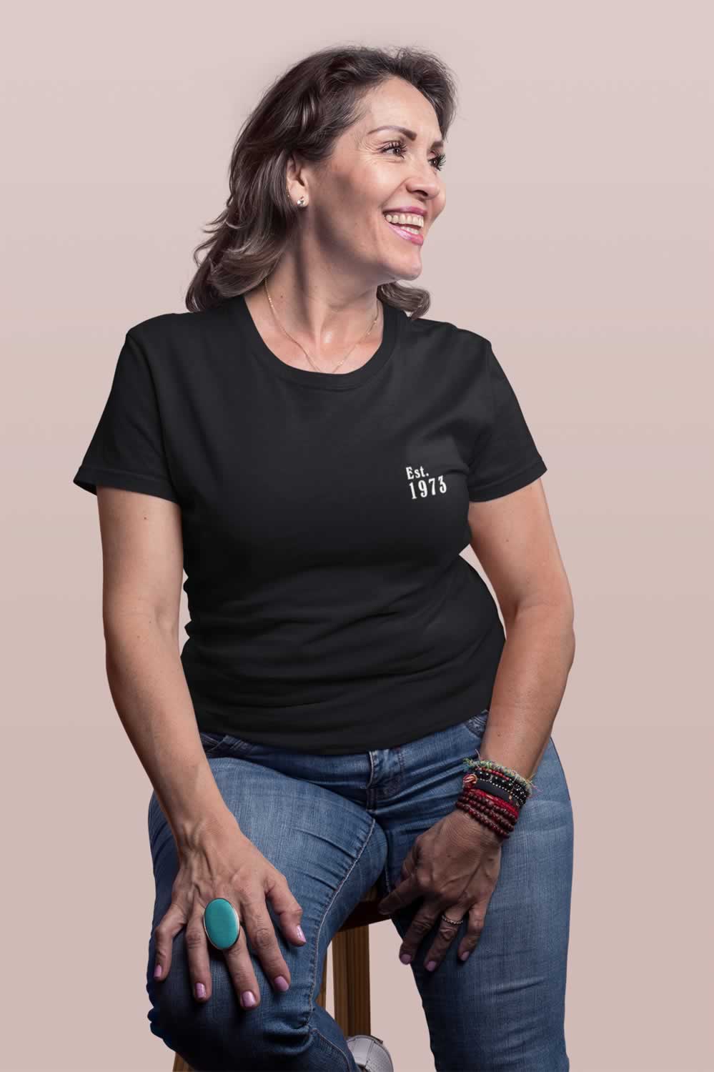 Est 1973 50th Birthday T-Shirt For Women