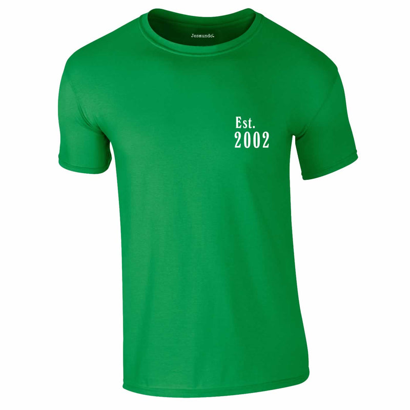 Est 2002 Tee In Green