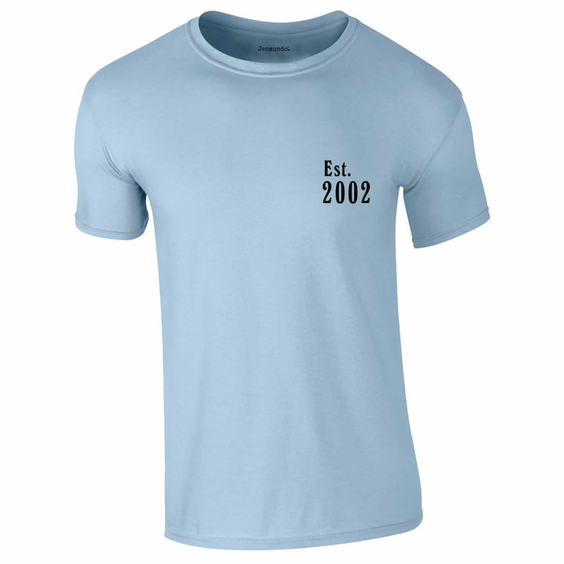 Est 2002 Tee In Sky