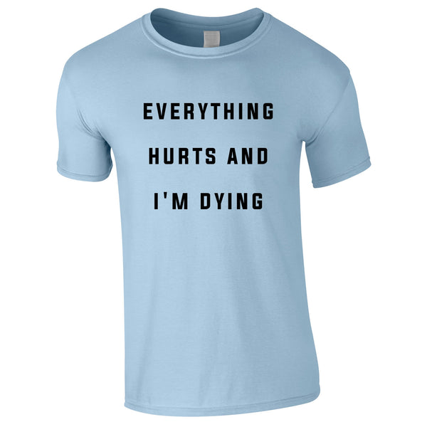 Everything Hurts And I'm Dying Tee In Sky