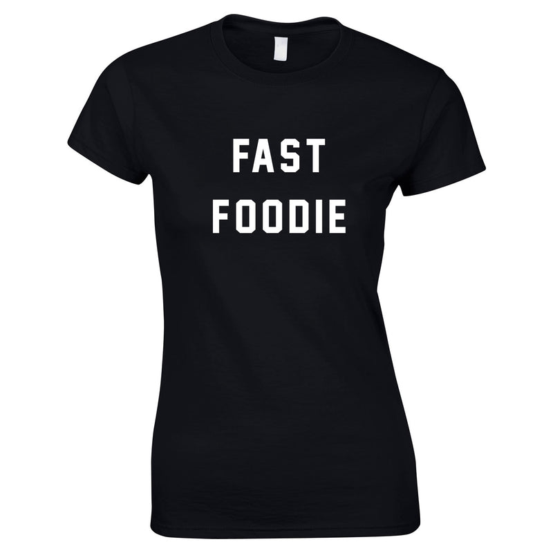 Fast Foodie Top In Black