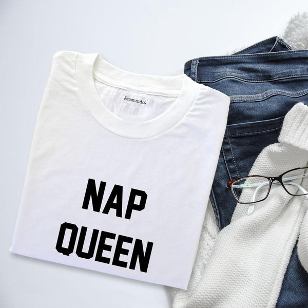 Nap Queen Printed Slogan Top