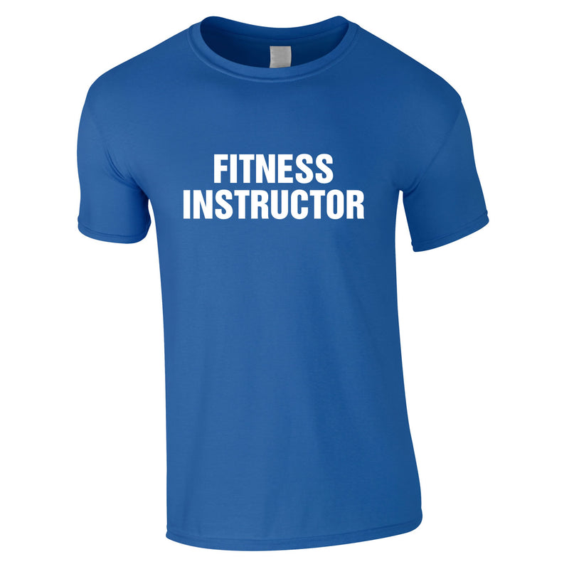 Fitness Instructor Tee In Royal