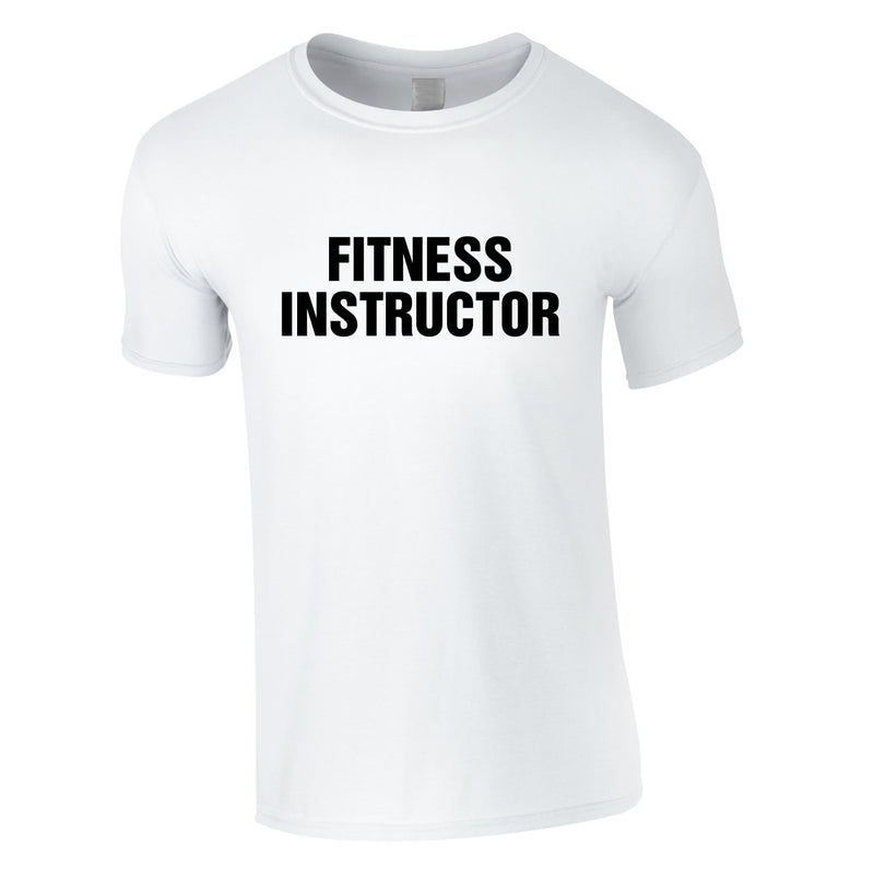 Fitness Instructor Tee In White
