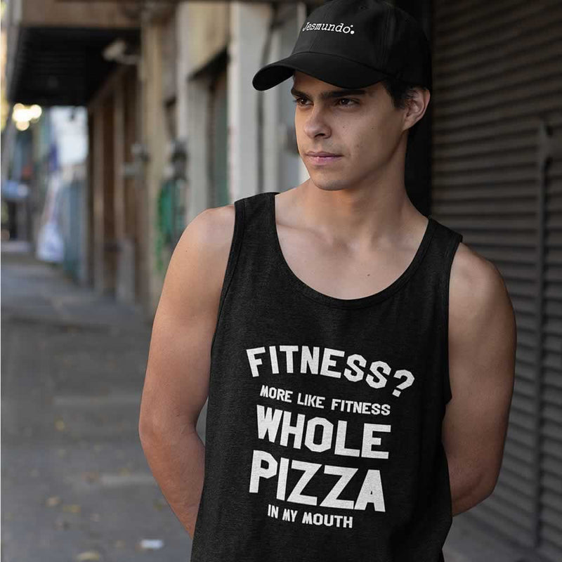 Fitness Whole Pizza In My Mouth Vest For Men