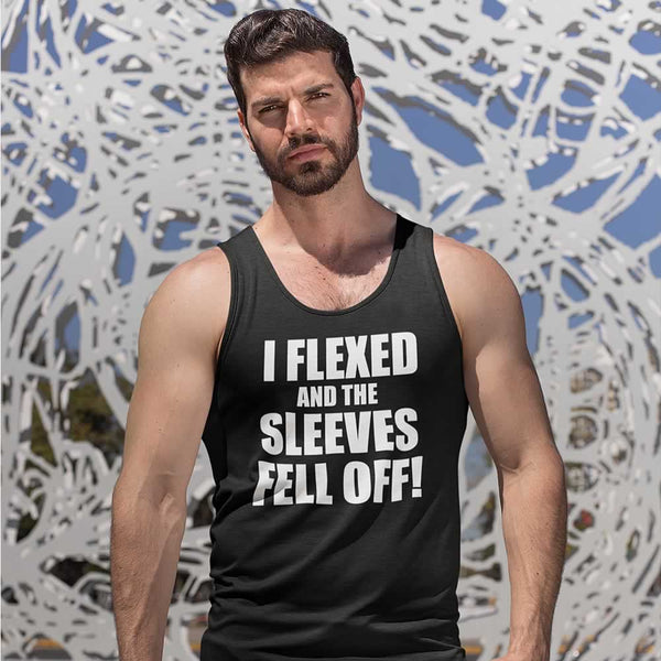 I Flexed And The Sleeves Fell Off Funny Vest Top For Men