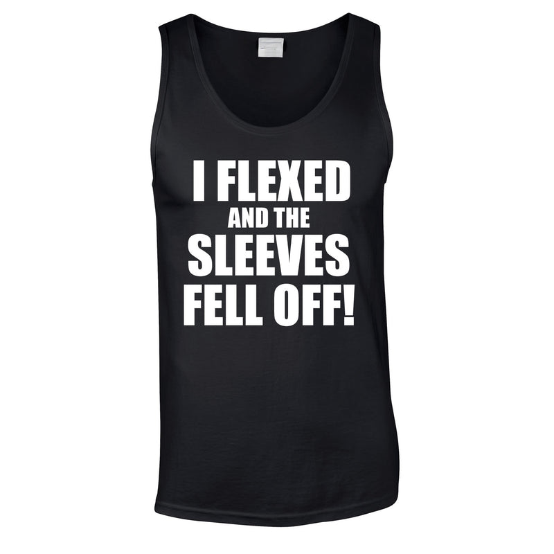 I Flexed And The Sleeves Fell Off Vest In Black