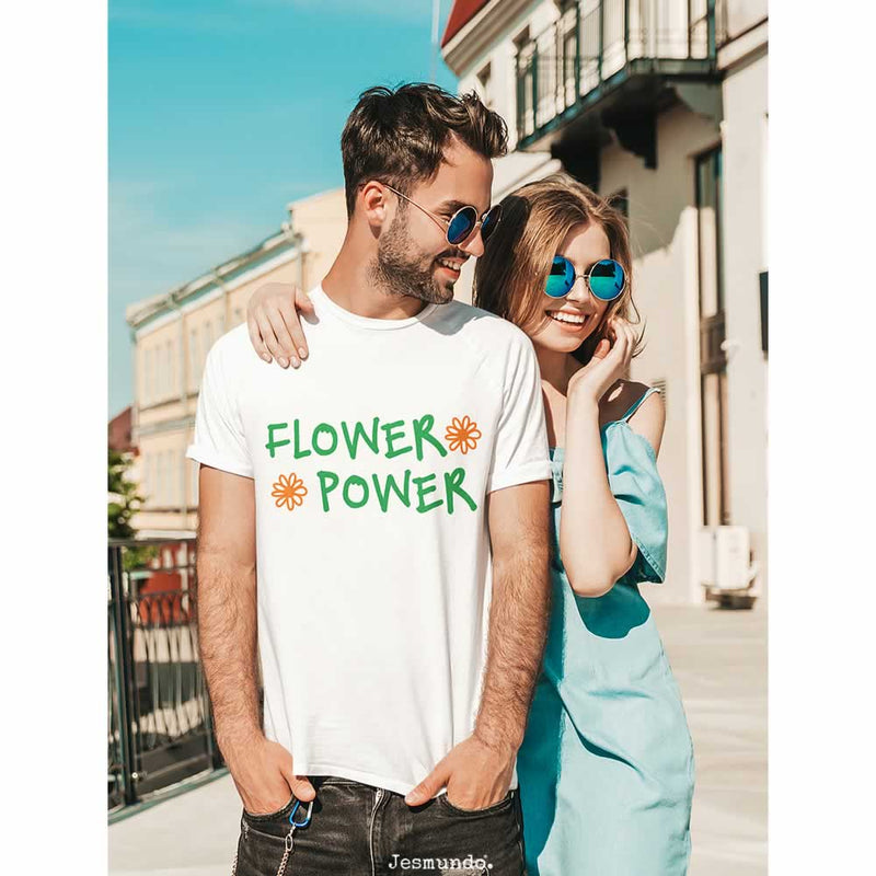 Men's Flower Power Printed Graphic T Shirt
