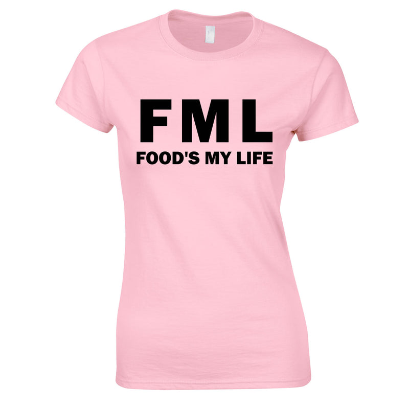 FML - Food's My Life Top In Pink