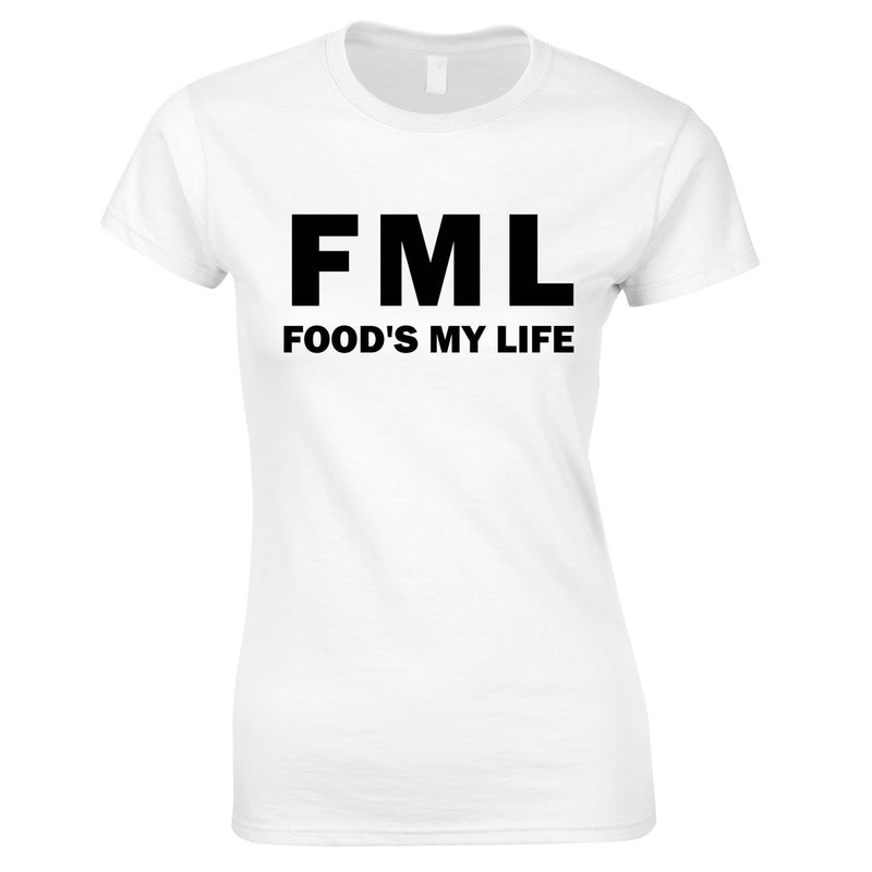FML - Food's My Life Top In White