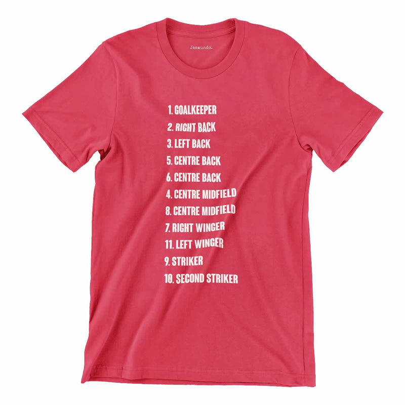 Football Team Line up T Shirt