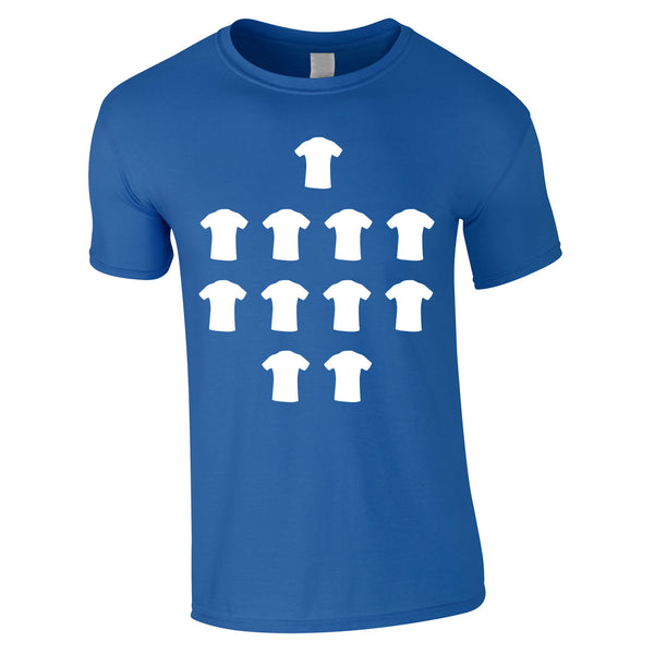 4-4-2 Formation Graphic Tee In Royal