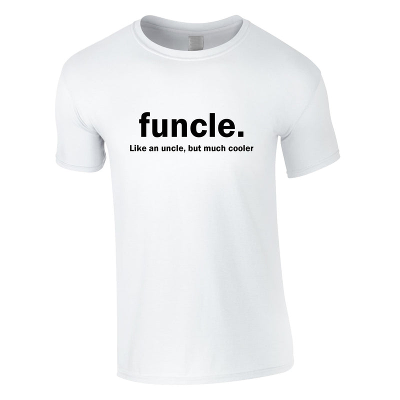 Funcle Tee In White