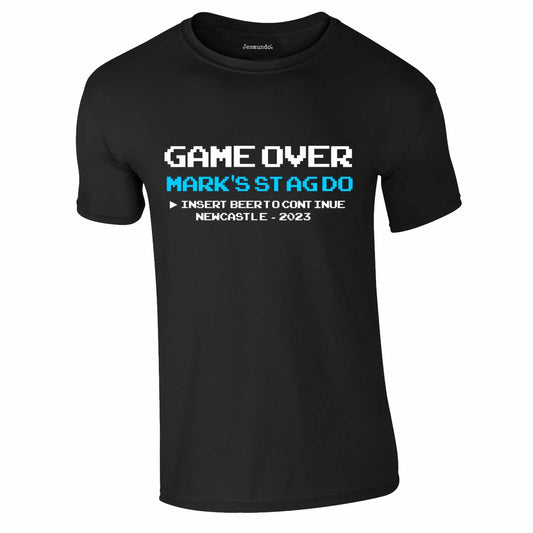 Game Over Stag Do T-Shirts