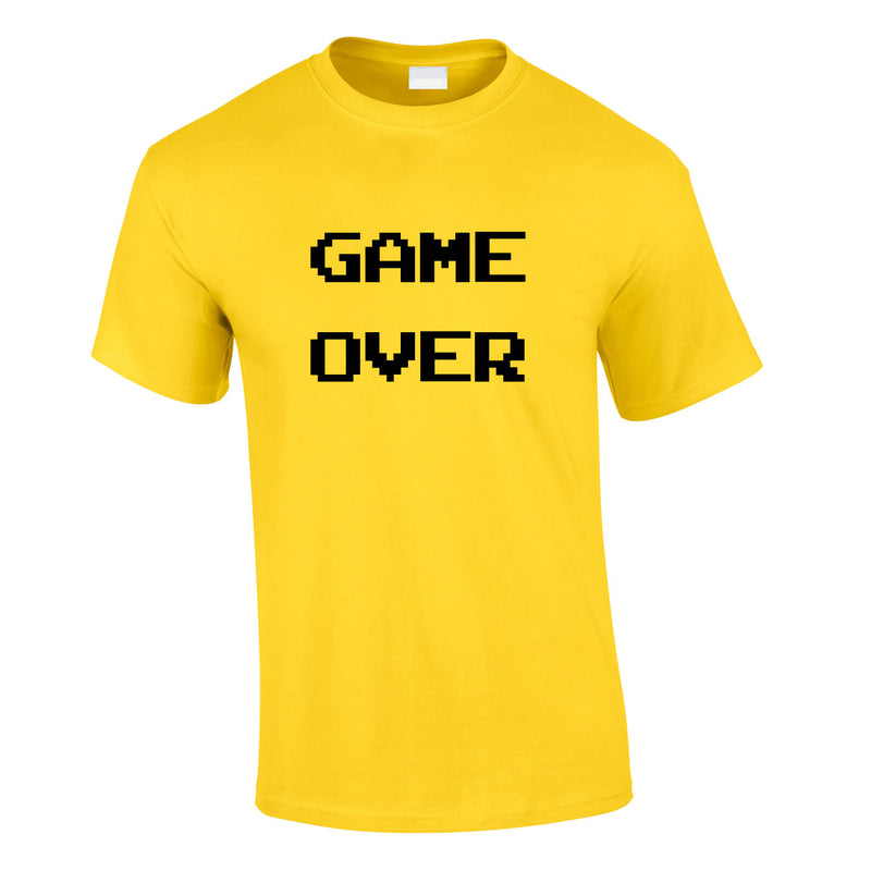 Game Over Tee In Yellow