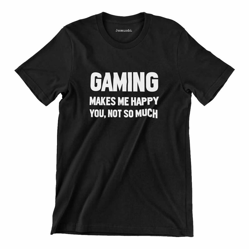 Gaming Makes Me Happy Printed T-Shirt