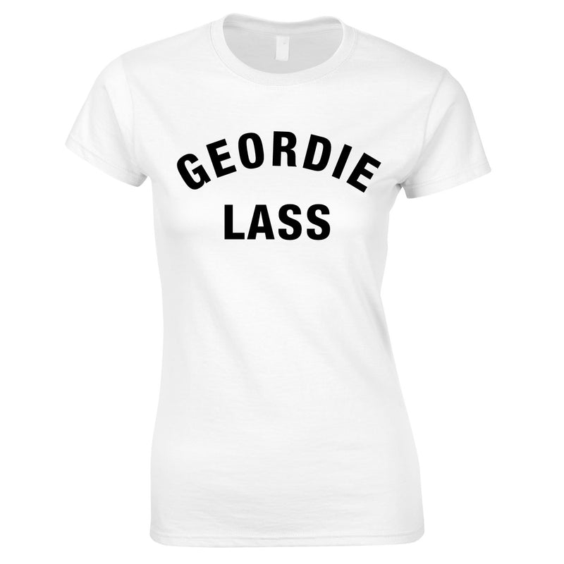 Geordie Lass Top In White