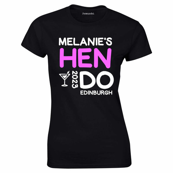 Custom Printed Slogan Hen Do T Shirts