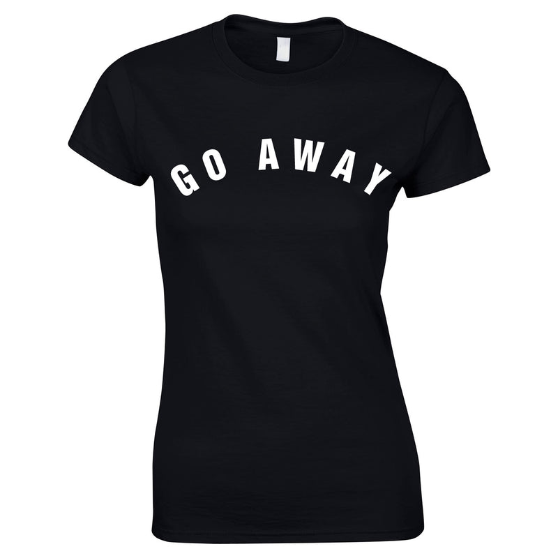 Go Away Women's Top In Black