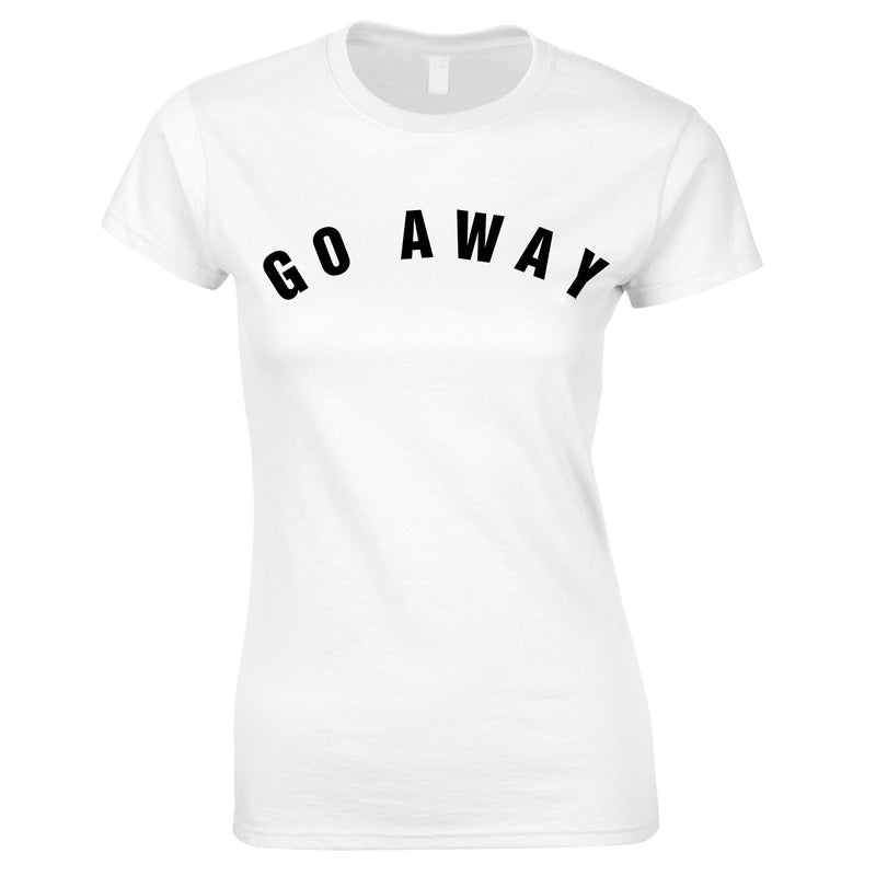 Go Away Women's Top In White