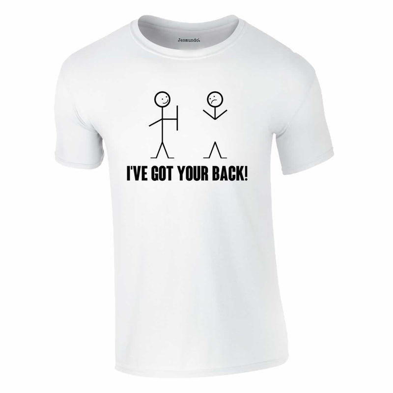 I've Got Your Back Tee In White