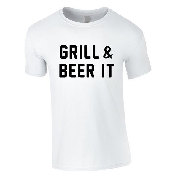 Grill And Beer It Tee In White