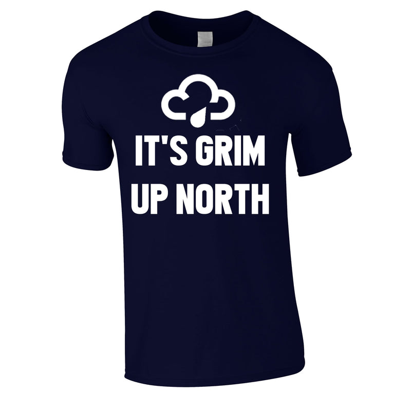 It's Grim Up North Tee In Navy