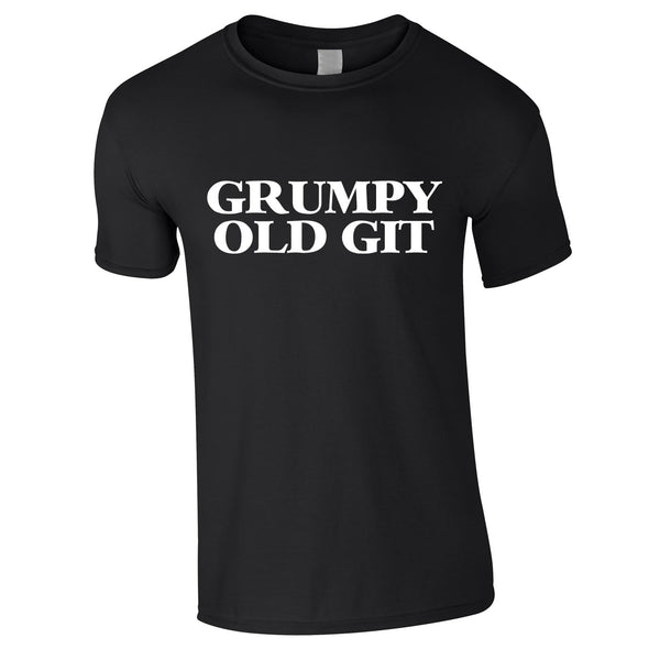 Grumpy Old Git Tee In Black